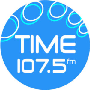 time 1075 logo CIRCLE BLUE